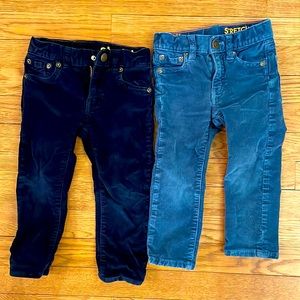 J Crew Crew Cuts size 2 2T Boys Skinny Stretch Cords